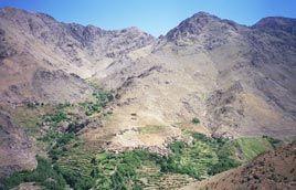 cap vers le massif du Toubkal